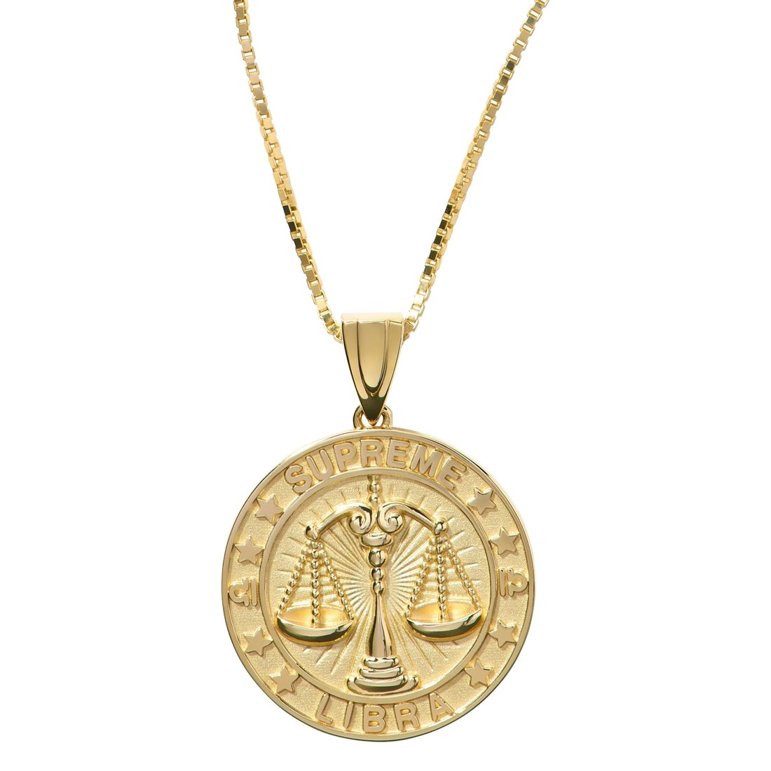 Details on Supreme Jacob&Co 14K Gold Zodiac Pendant Gold - Libra from fall winter
                                                    2024 (Price is $1498)