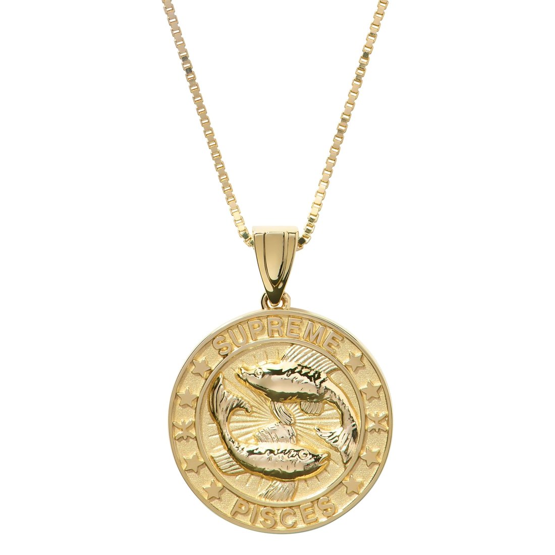 Details on Supreme Jacob&Co 14K Gold Zodiac Pendant Gold - Pisces from fall winter
                                                    2024 (Price is $1498)