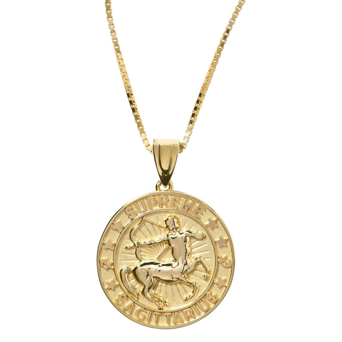 Details on Supreme Jacob&Co 14K Gold Zodiac Pendant Gold - Sagittarius from fall winter
                                                    2024 (Price is $1498)