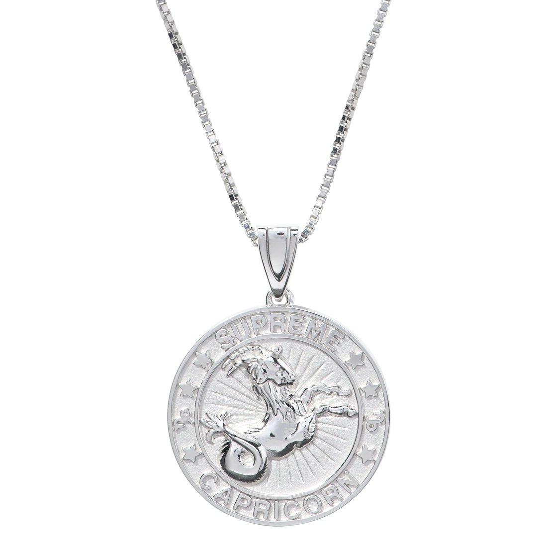 Details on Supreme Jacob&Co Sterling Silver Zodiac Pendant Silver - Capricorn from fall winter
                                                    2024 (Price is $598)