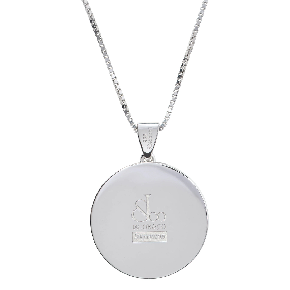 Details on Supreme Jacob&Co Sterling Silver Zodiac Pendant Silver - Gemini from fall winter
                                                    2024 (Price is $598)