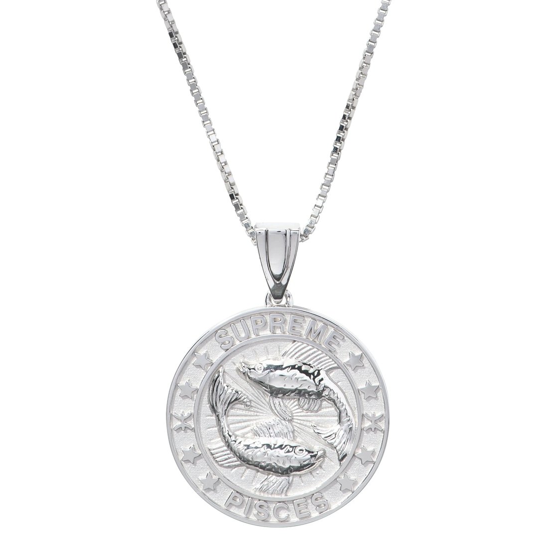 Details on Supreme Jacob&Co Sterling Silver Zodiac Pendant Silver - Pisces from fall winter
                                                    2024 (Price is $598)