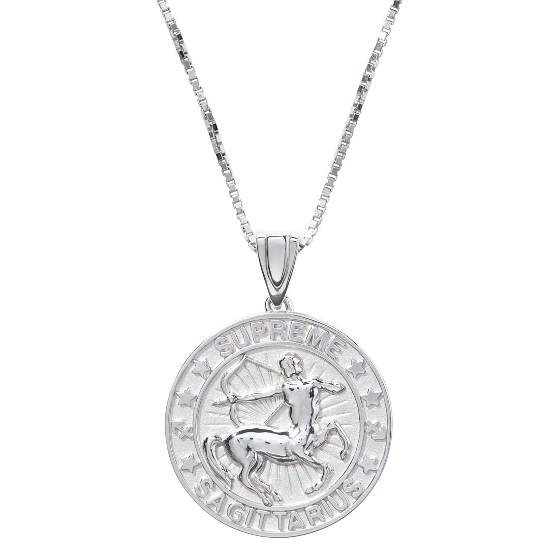 Details on Supreme Jacob&Co Sterling Silver Zodiac Pendant Silver - Sagittarius from fall winter
                                                    2024 (Price is $598)