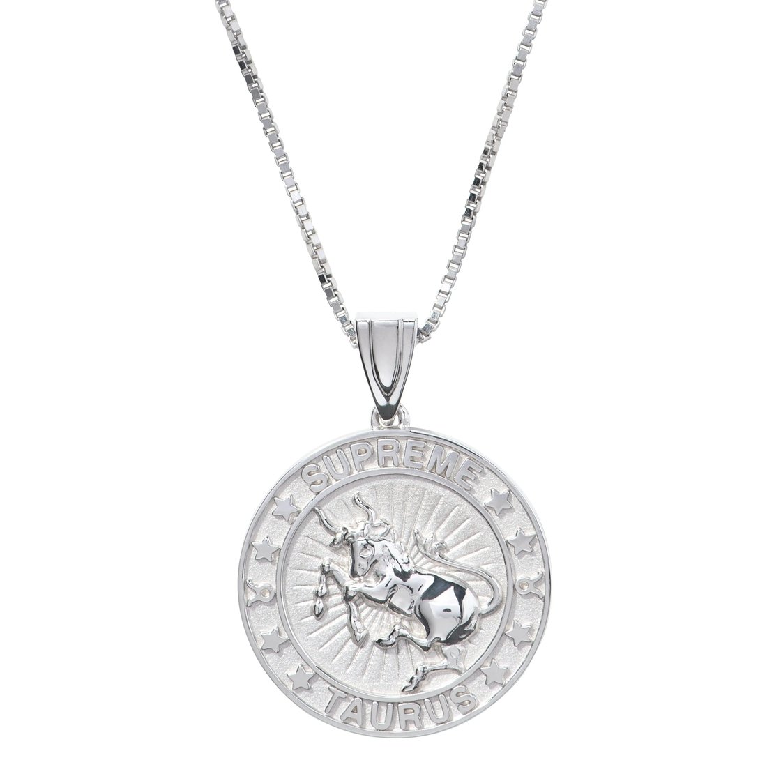 Details on Supreme Jacob&Co Sterling Silver Zodiac Pendant Silver - Taurus from fall winter
                                                    2024 (Price is $598)