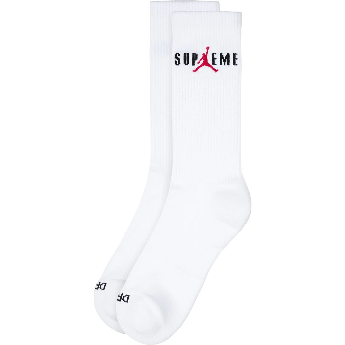 Details on Supreme Jordan Crew Socks (2 Pack) White from fall winter
                                                    2024 (Price is $18)