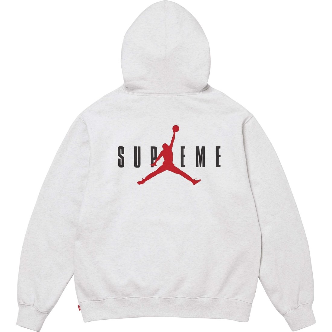 Details on Supreme Jordan Hooded Sweatshirt Ash Grey from fall winter
                                                    2024 (Price is $168)