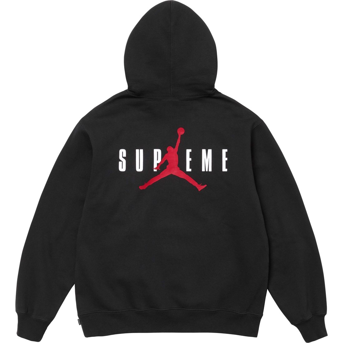 Details on Supreme Jordan Hooded Sweatshirt Black from fall winter
                                                    2024 (Price is $168)