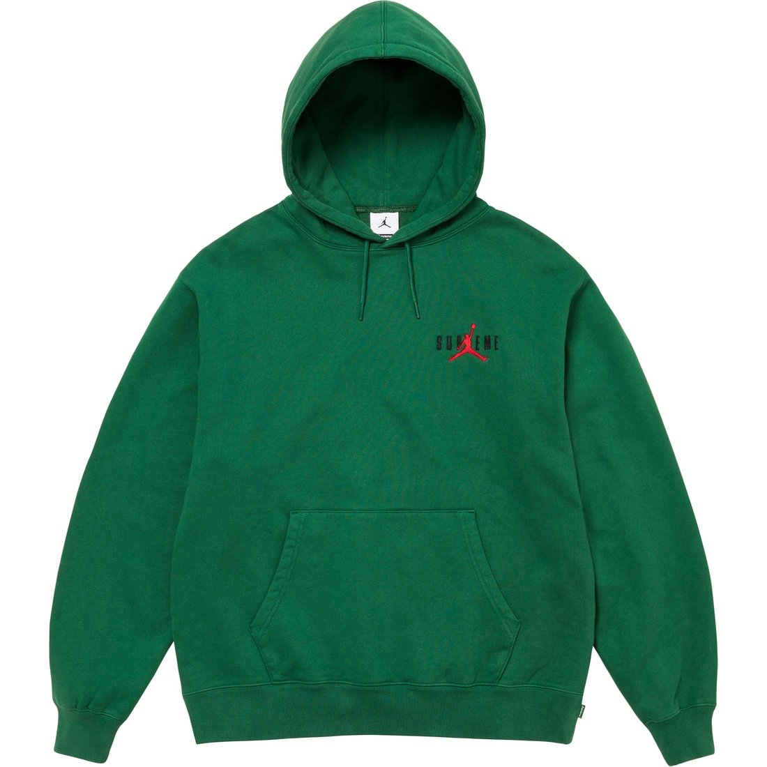 Details on Supreme Jordan Hooded Sweatshirt Green from fall winter
                                                    2024 (Price is $168)