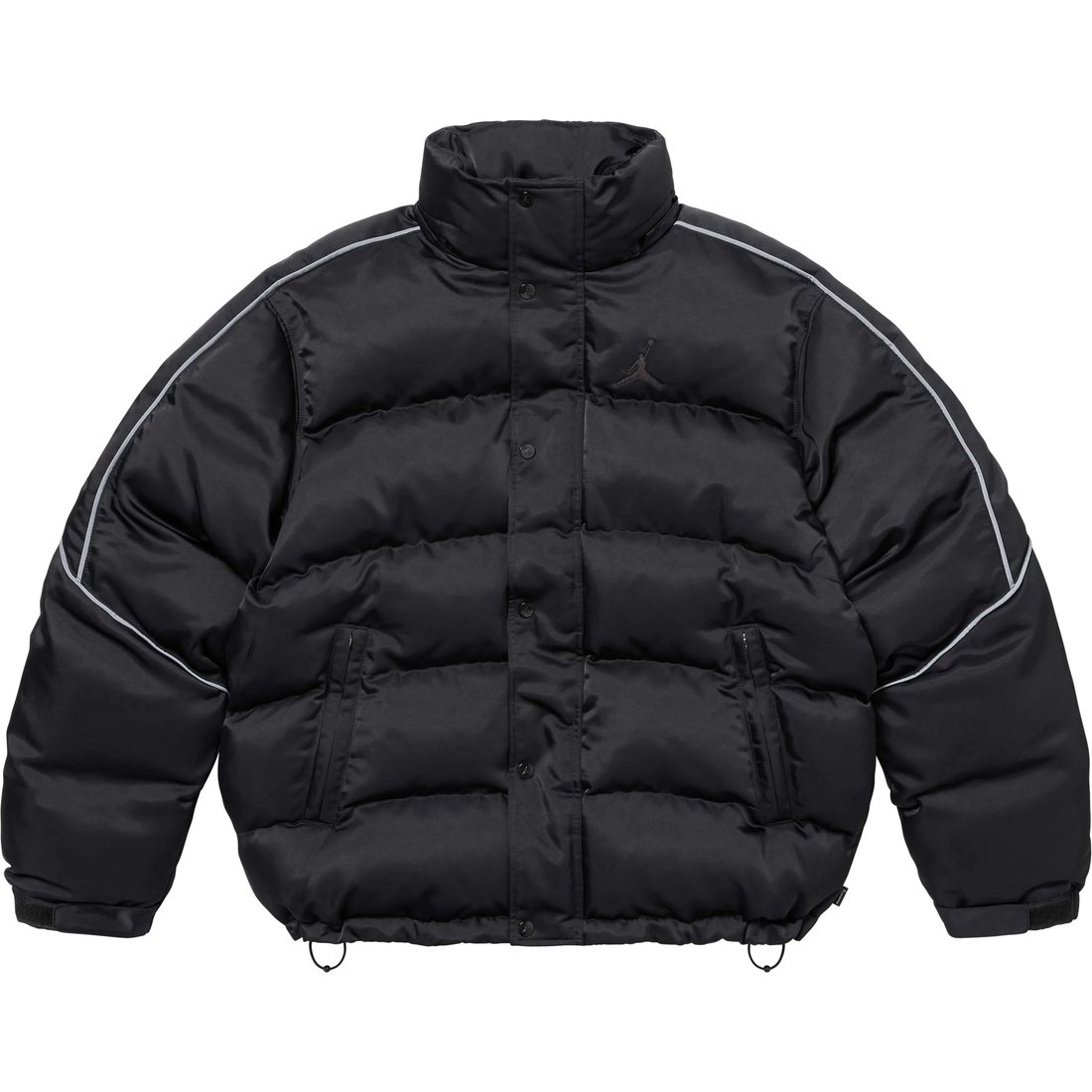 Details on Supreme Jordan Puffer Jacket Black from fall winter
                                                    2024 (Price is $368)