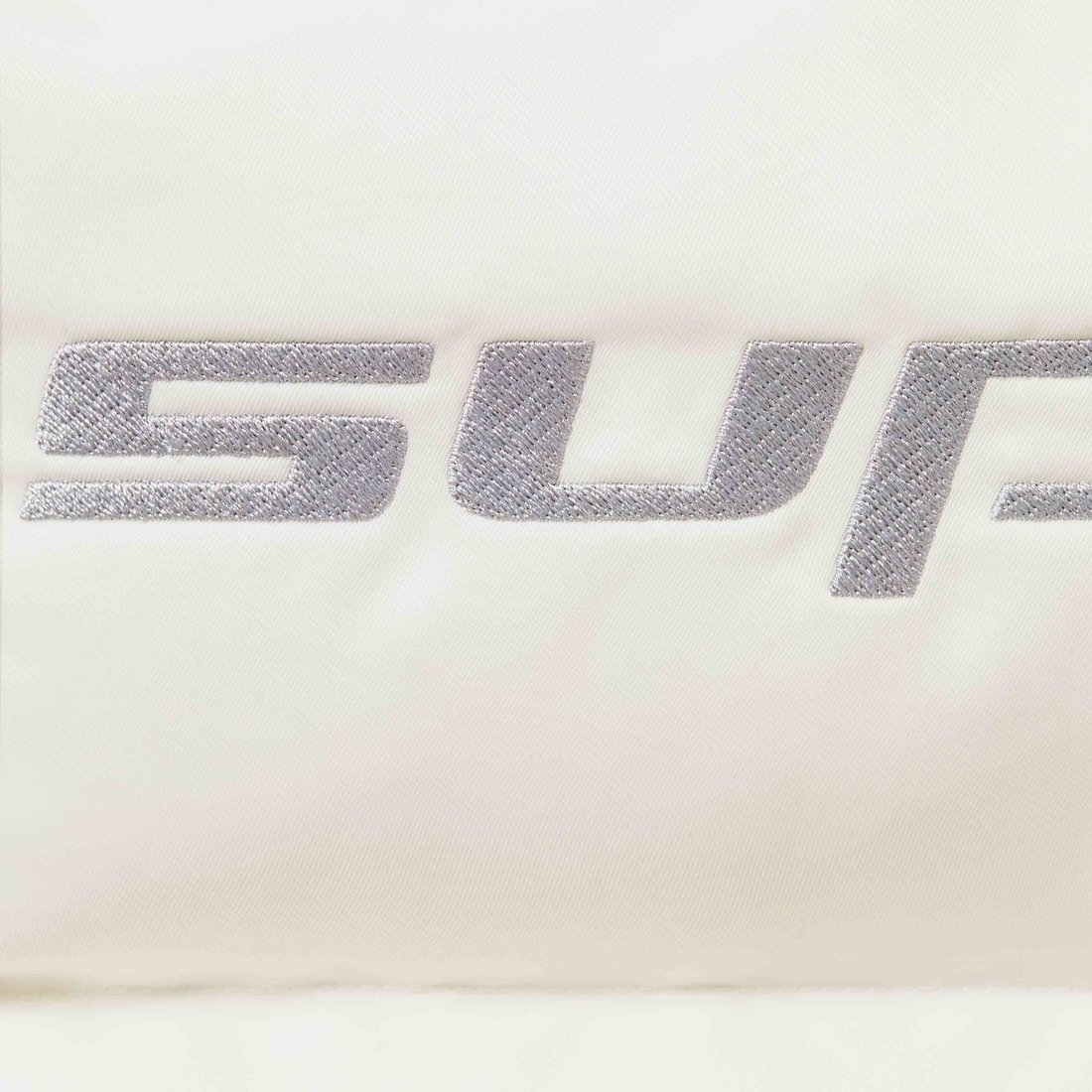 Details on Supreme Jordan Puffer Jacket White from fall winter
                                                    2024 (Price is $368)