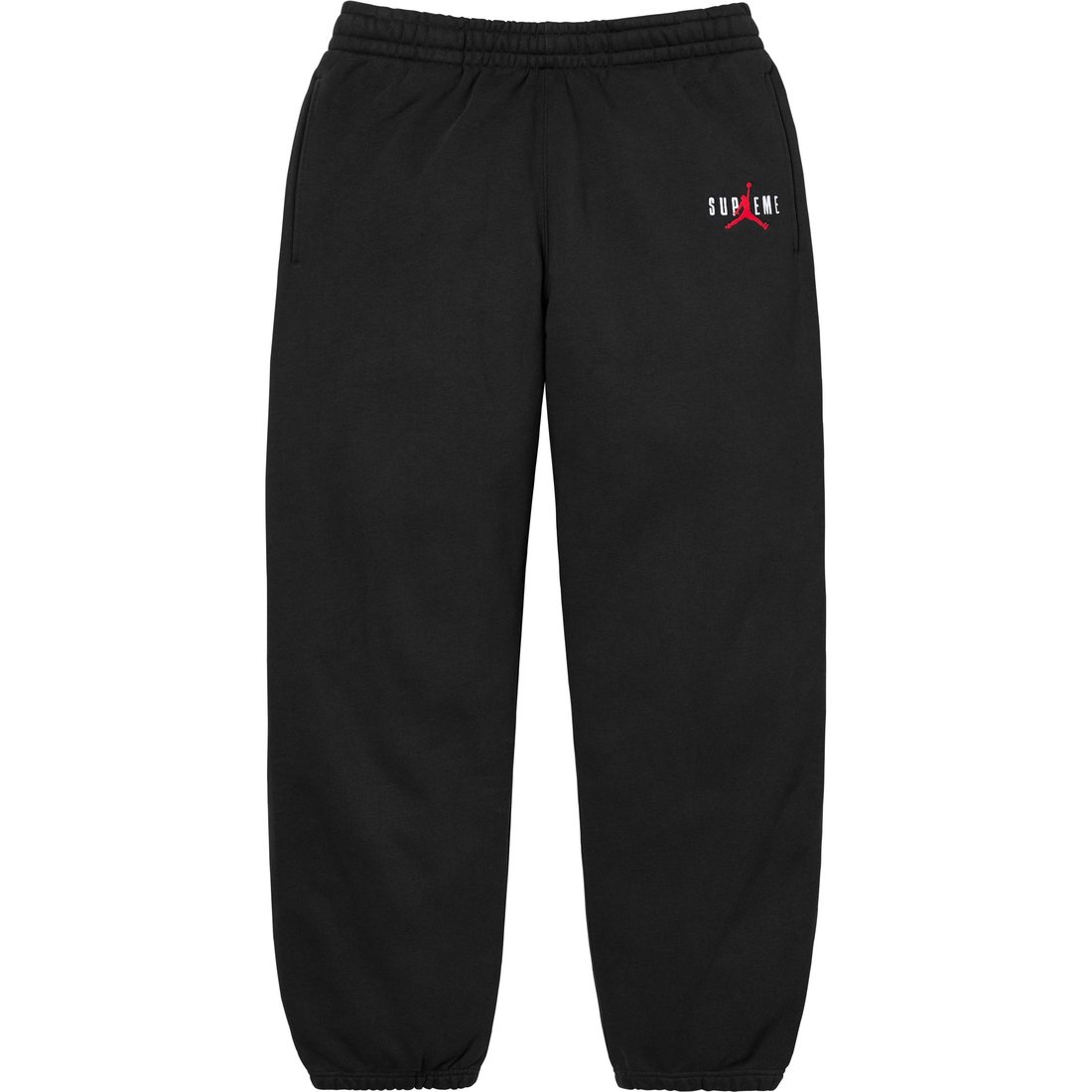 Details on Supreme Jordan Sweatpant Black from fall winter
                                                    2024 (Price is $148)