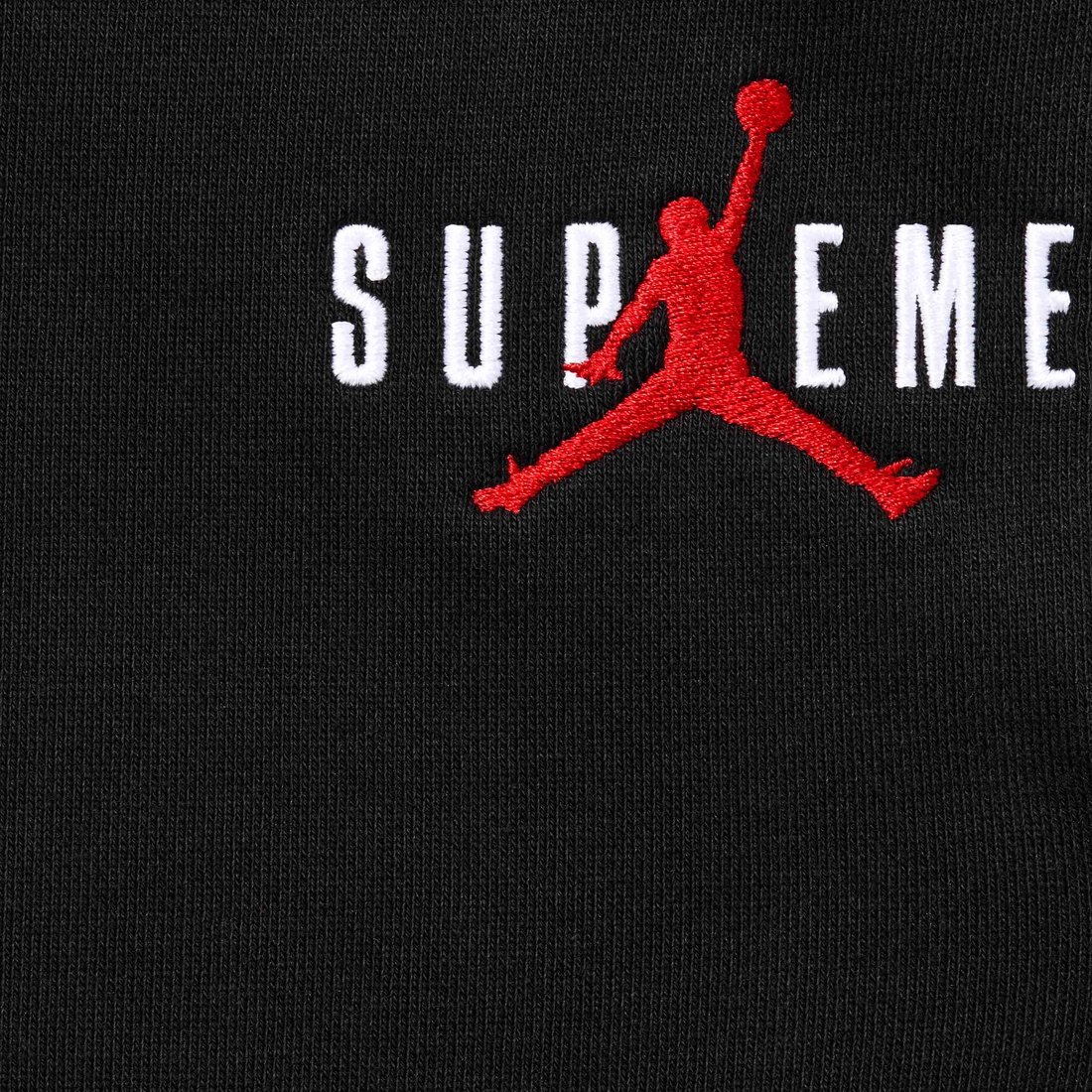 Details on Supreme Jordan Sweatpant Black from fall winter
                                                    2024 (Price is $148)