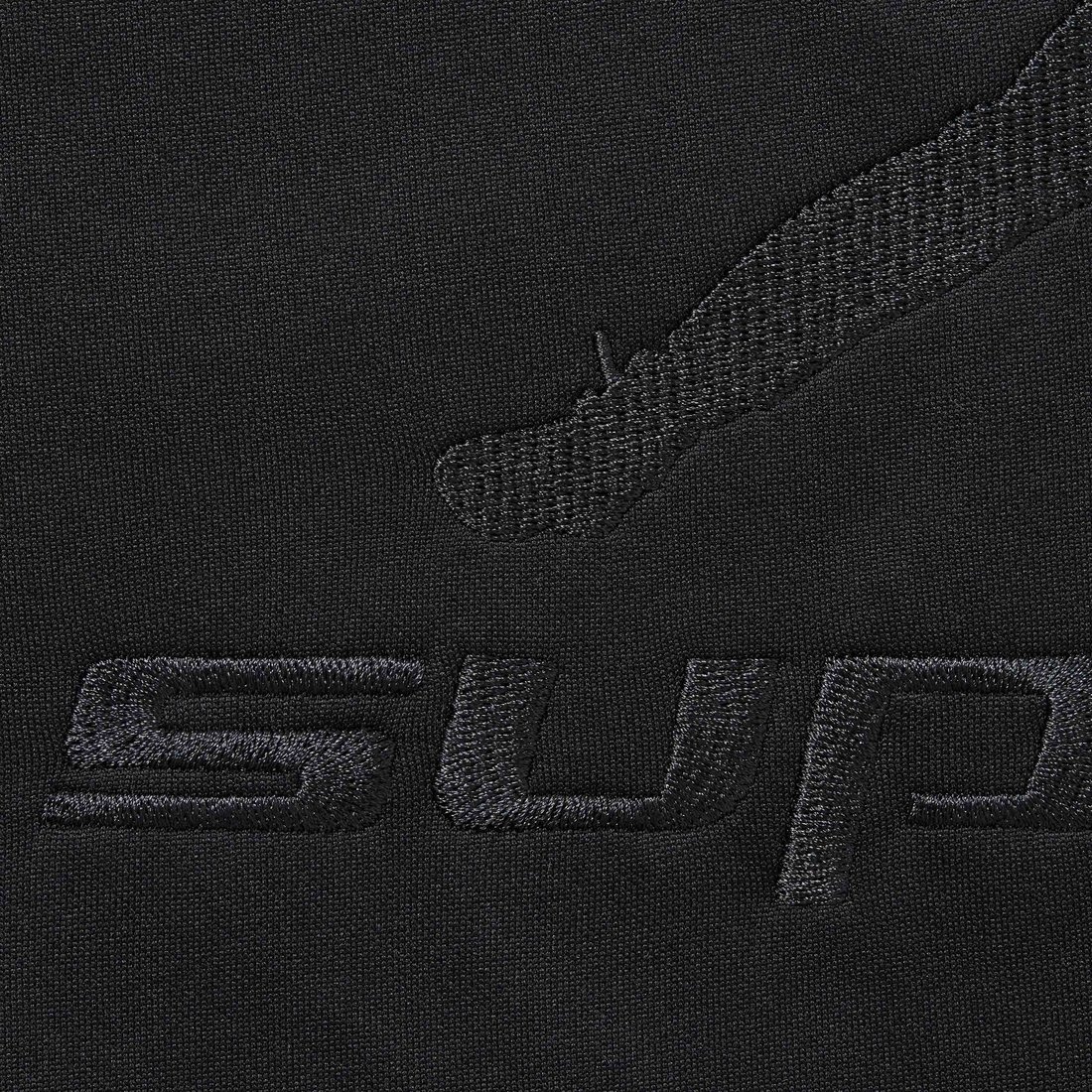 Details on Supreme Jordan Tricot Track Jacket Black from fall winter
                                                    2024 (Price is $188)