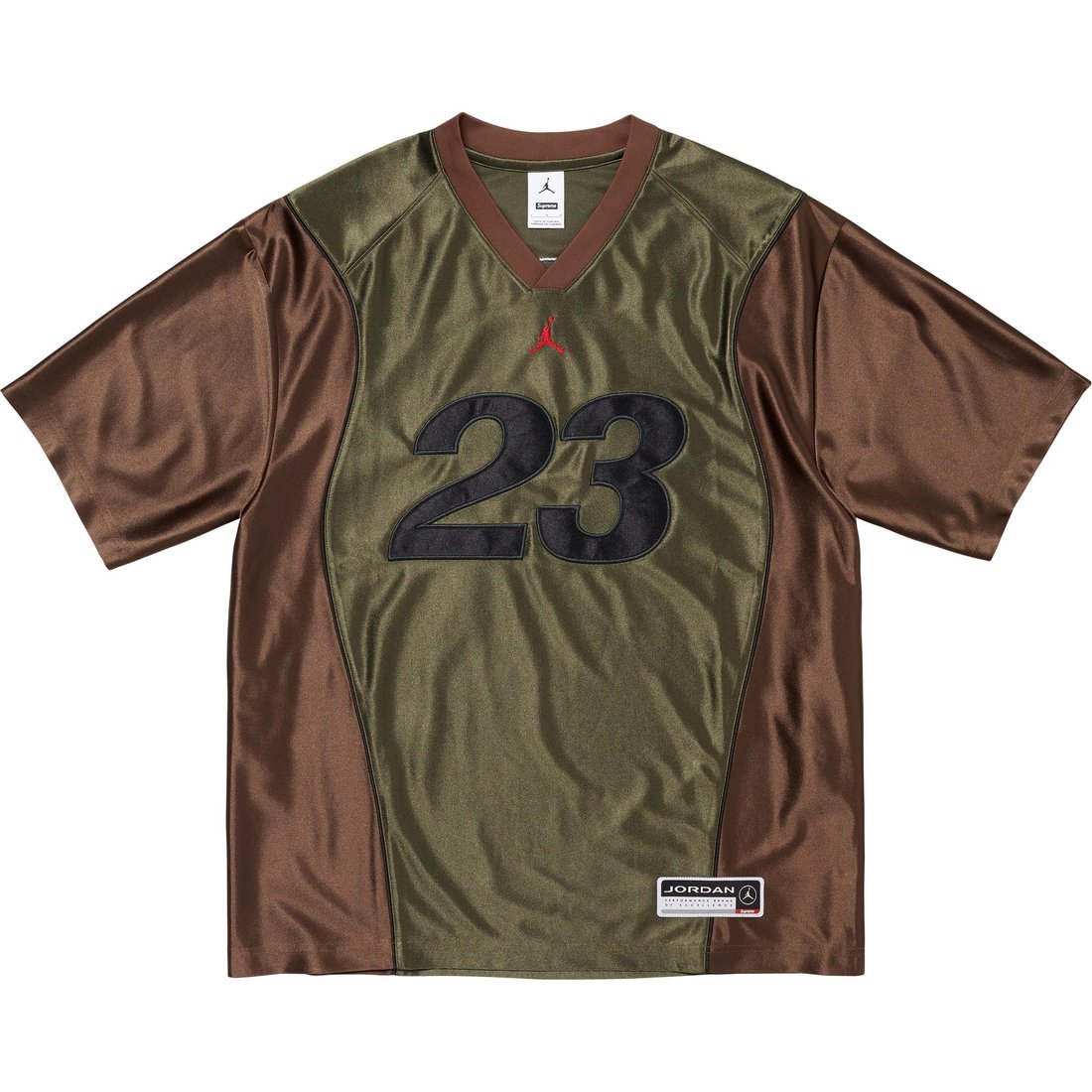 Details on Supreme Jordan Warm Up Jersey Olive from fall winter
                                                    2024 (Price is $148)