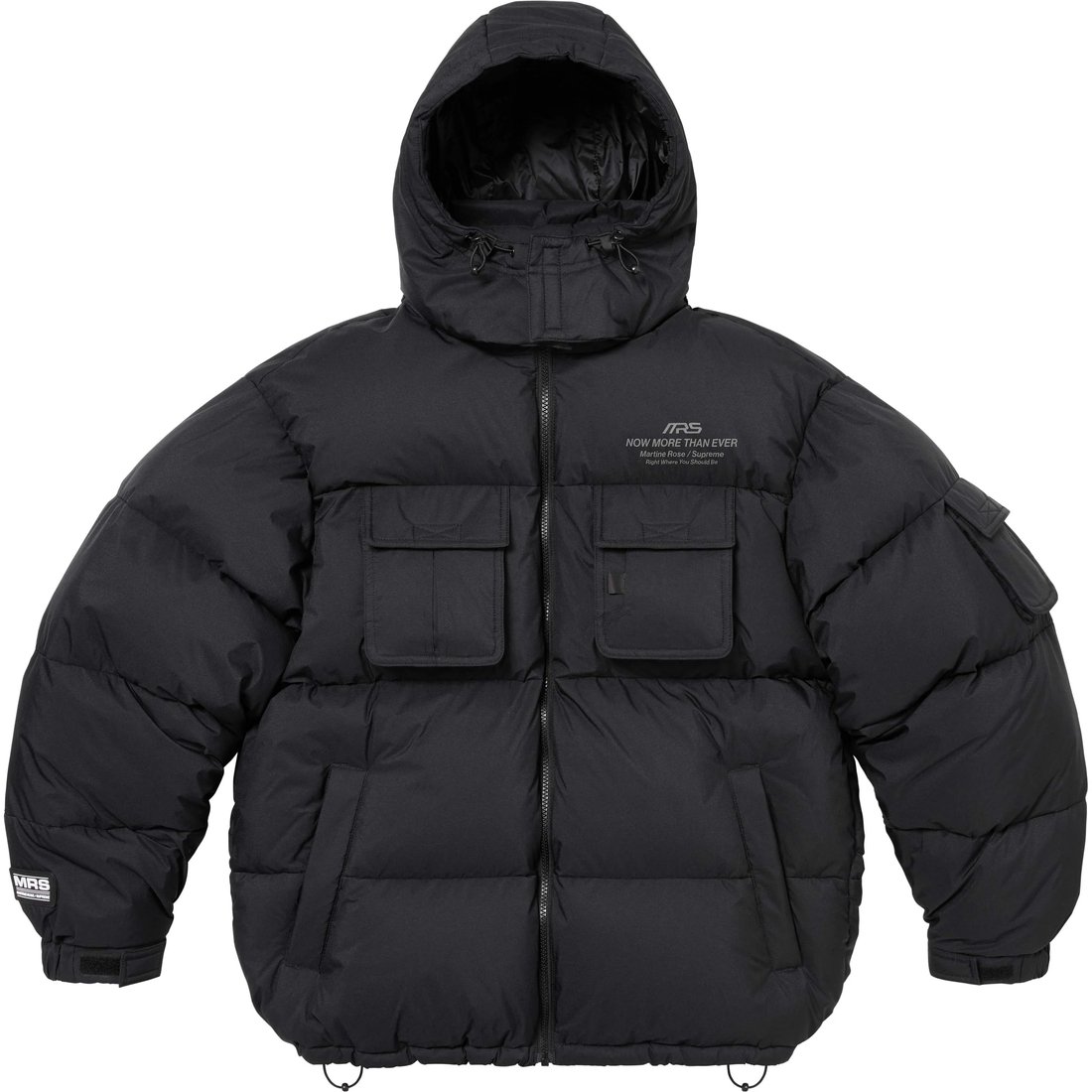 Details on Supreme Martine Rose Down Puffer Jacket Black from fall winter
                                                    2024 (Price is $498)