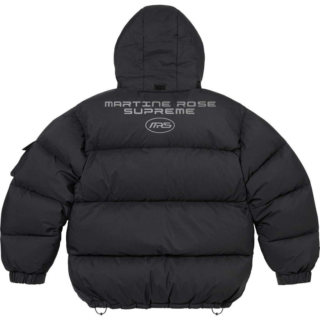 Details on Supreme Martine Rose Down Puffer Jacket Black from fall winter
                                                    2024 (Price is $498)