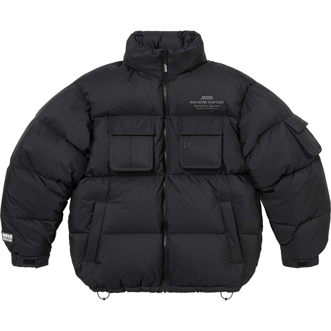 Details on Supreme Martine Rose Down Puffer Jacket Black from fall winter
                                                    2024 (Price is $498)