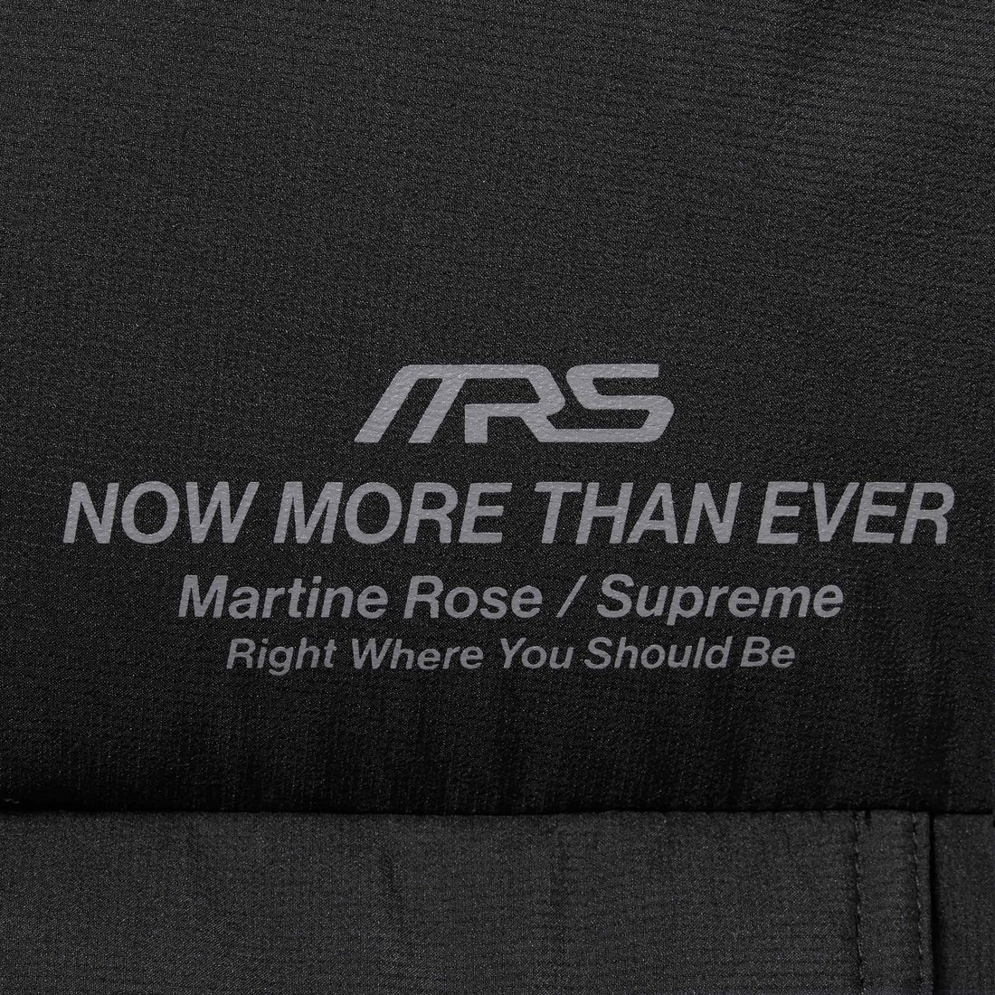 Details on Supreme Martine Rose Down Puffer Jacket Black from fall winter
                                                    2024 (Price is $498)