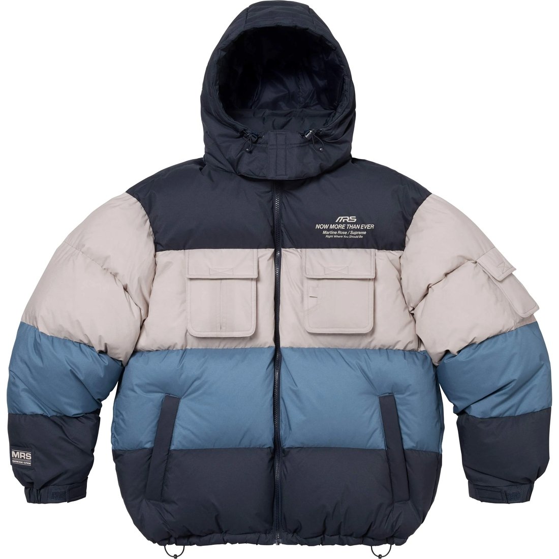 Details on Supreme Martine Rose Down Puffer Jacket Multicolor from fall winter
                                                    2024 (Price is $498)