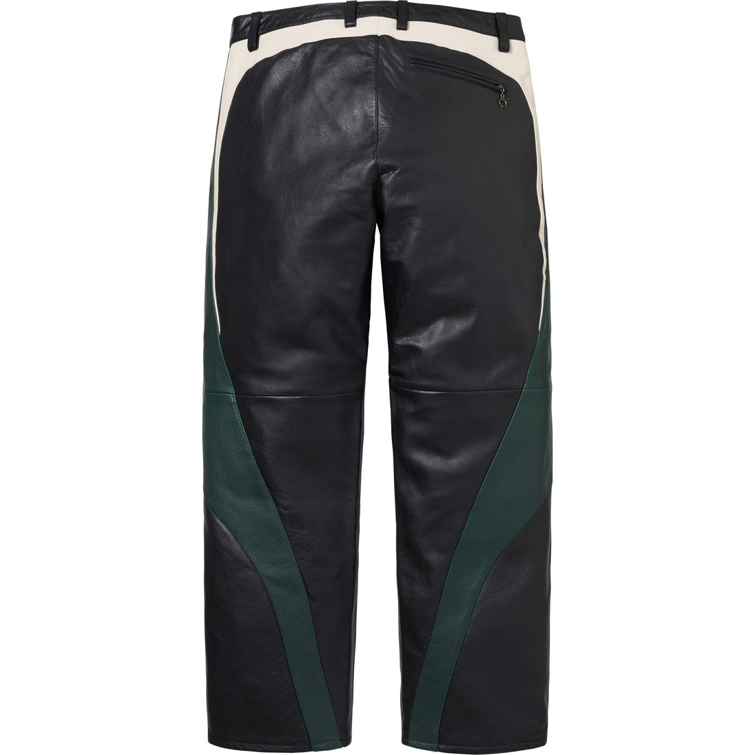 Details on Supreme Martine Rose Leather Pant Black from fall winter
                                                    2024 (Price is $698)