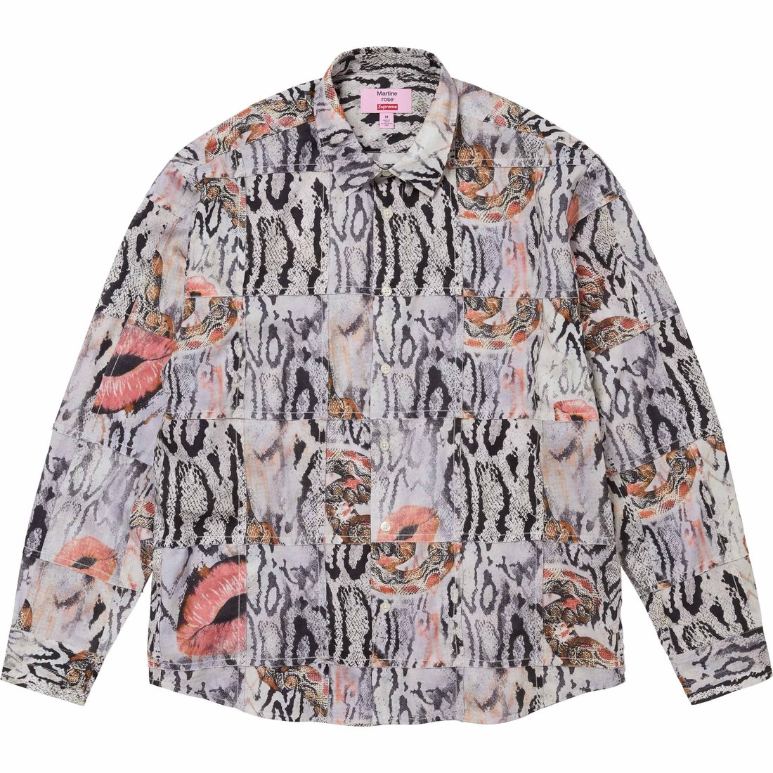 Details on Supreme Martine Rose Patchwork Shirt Multicolor from fall winter
                                                    2024 (Price is $188)