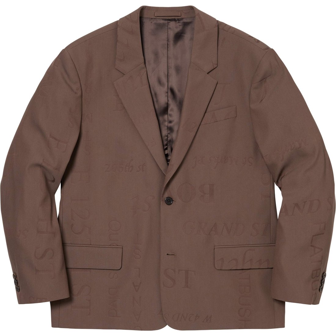 Details on Supreme Martine Rose Suit Brown from fall winter
                                                    2024 (Price is $998)