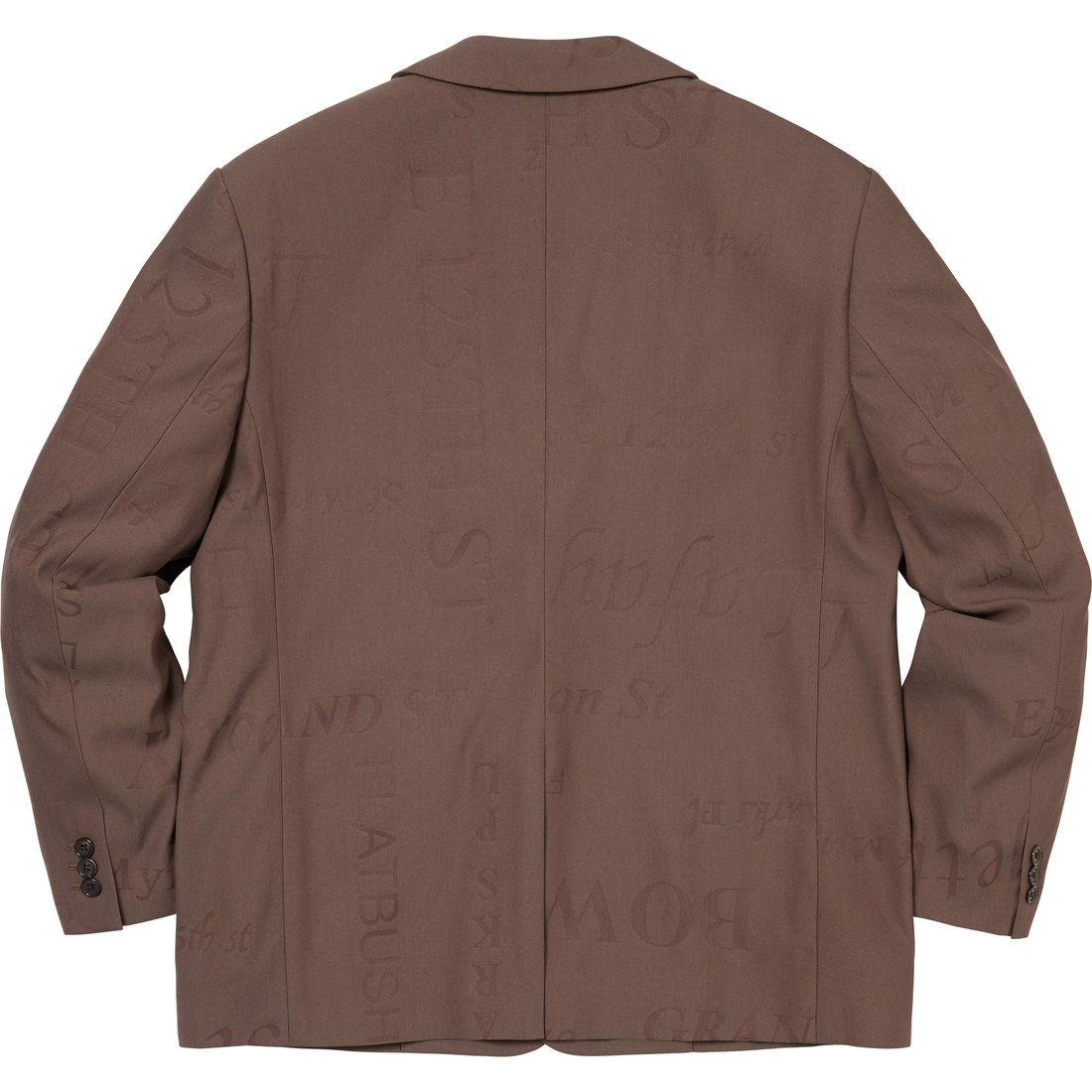 Details on Supreme Martine Rose Suit Brown from fall winter
                                                    2024 (Price is $998)