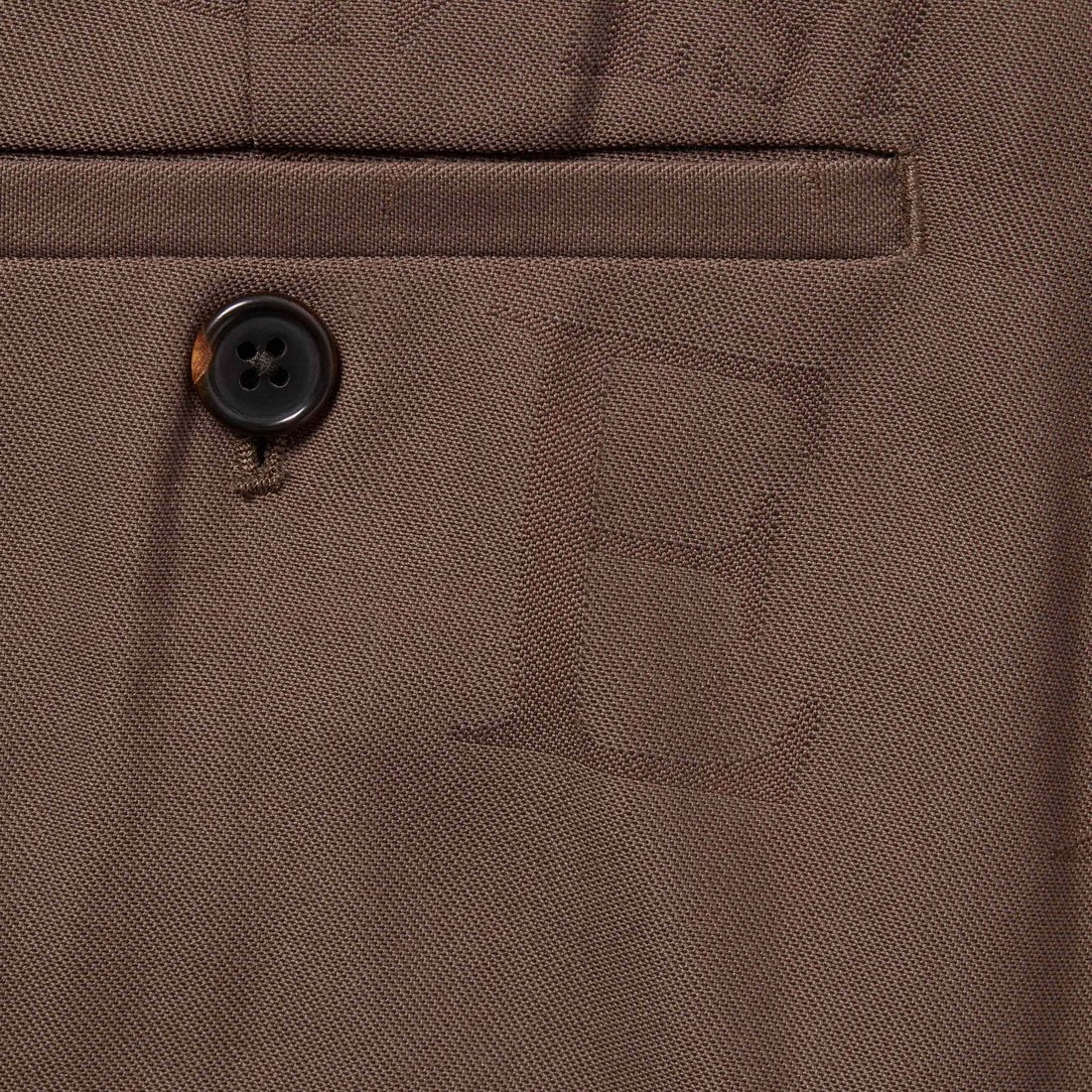 Details on Supreme Martine Rose Suit Brown from fall winter
                                                    2024 (Price is $998)