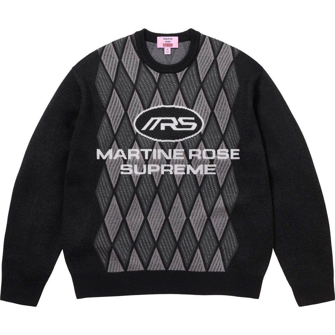 Details on Supreme Martine Rose Sweater Black from fall winter
                                                    2024 (Price is $268)