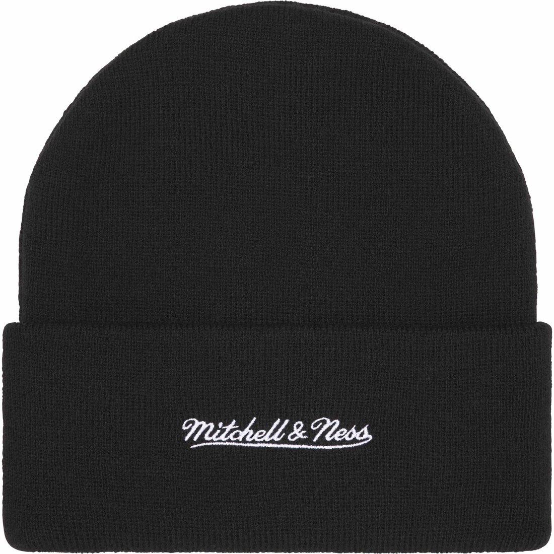 Details on Supreme Mitchell & Ness NCAA Beanie Black from fall winter
                                                    2024 (Price is $48)