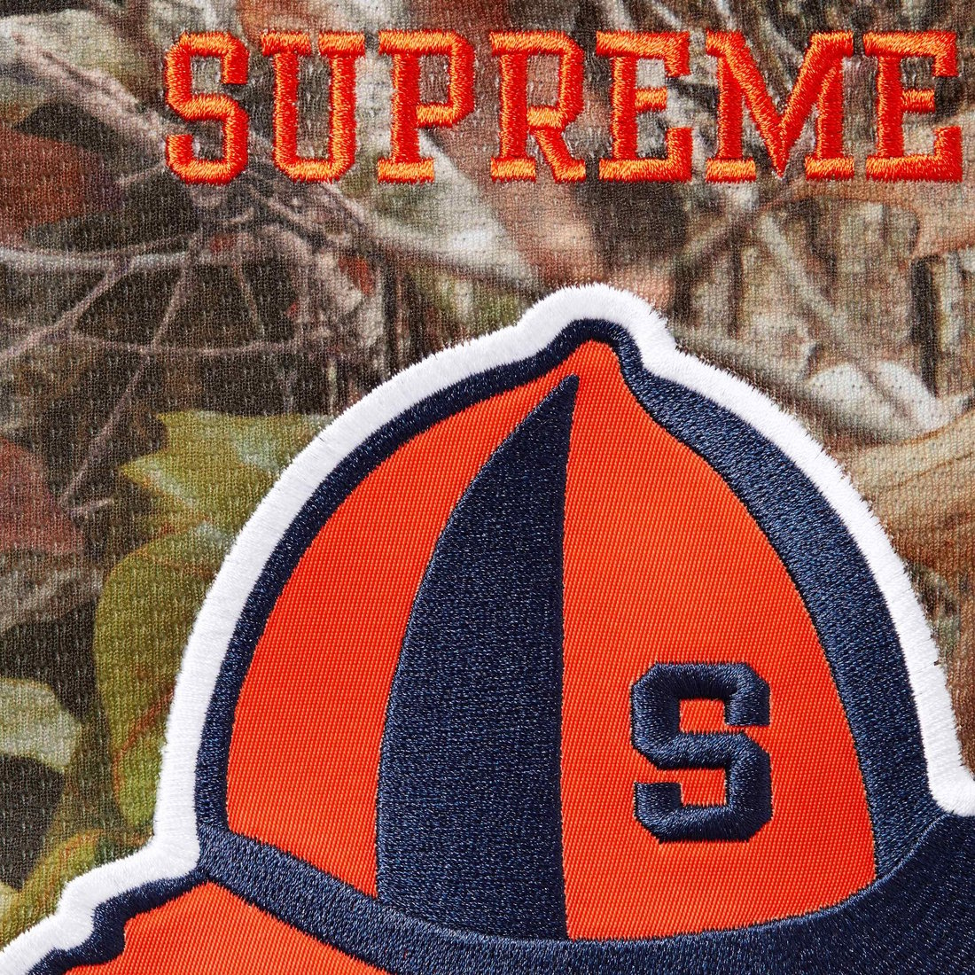 Details on Supreme Mitchell & Ness NCAA Hockey Jersey TrueTimber® Kanati Camo from fall winter
                                                    2024 (Price is $188)