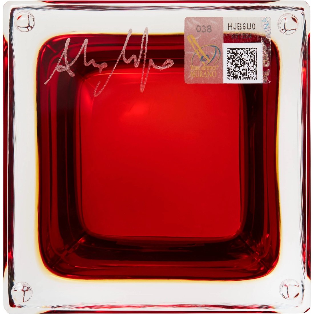 Details on Supreme Murano Ashtray Clear from fall winter
                                                    2024 (Price is $498)