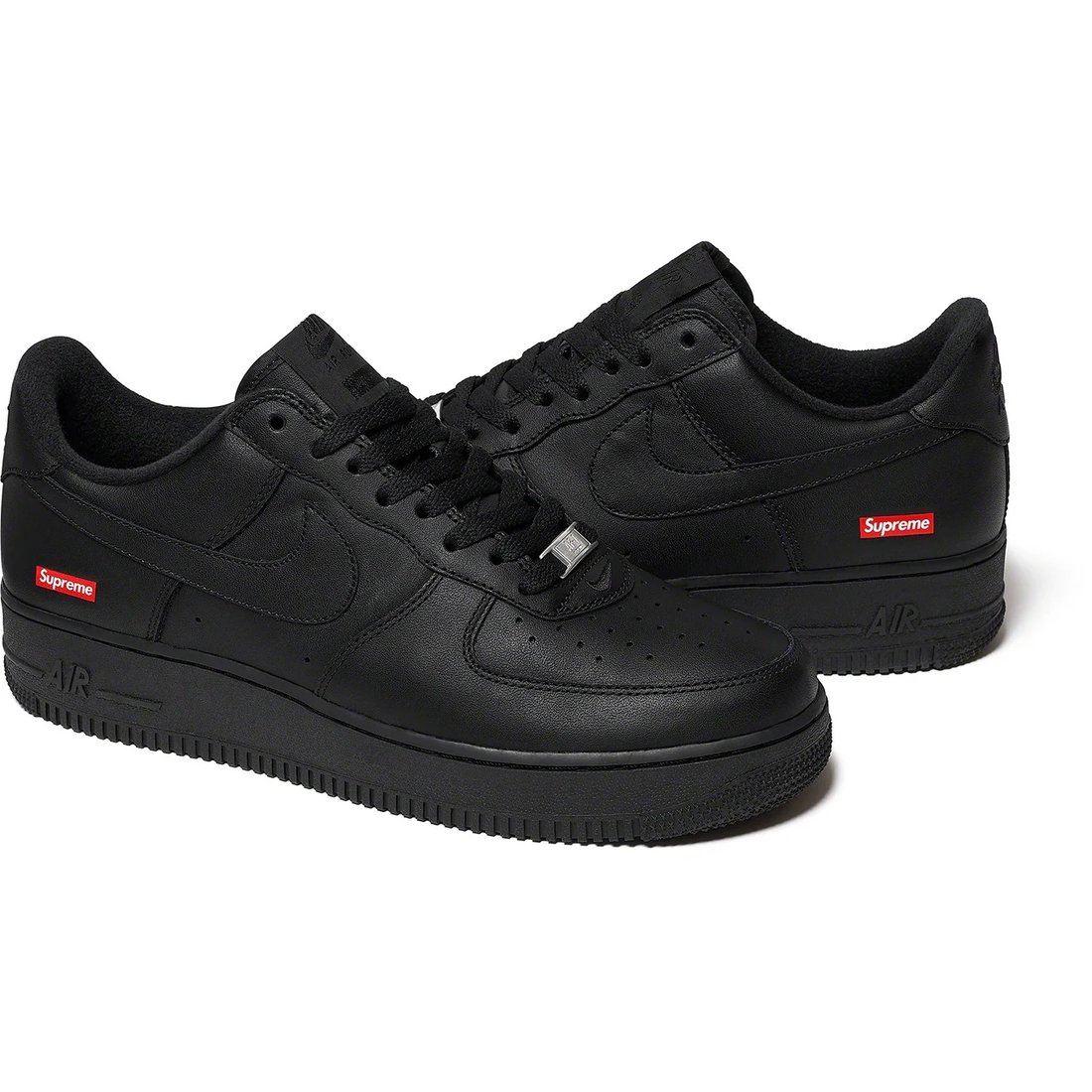 Details on Supreme Nike Air Force 1 Low Black from fall winter
                                                    2024 (Price is $124)