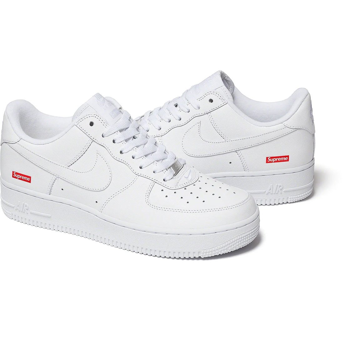 Details on Supreme Nike Air Force 1 Low White from fall winter
                                                    2024 (Price is $124)