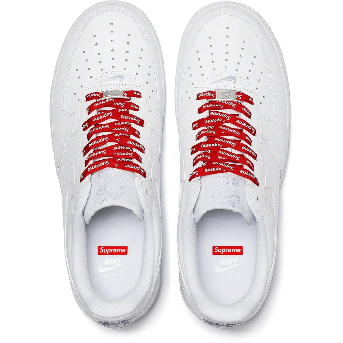 Details on Supreme Nike Air Force 1 Low White from fall winter
                                                    2024 (Price is $124)