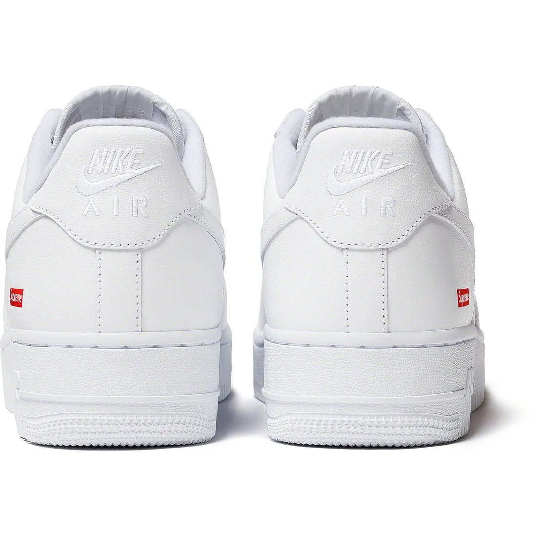 Details on Supreme Nike Air Force 1 Low White from fall winter
                                                    2024 (Price is $124)