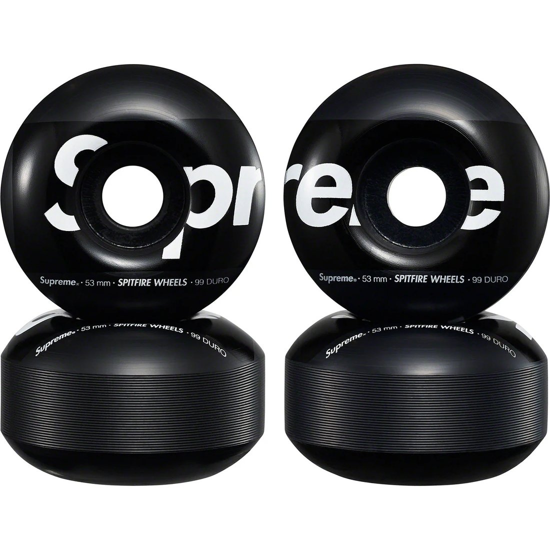 Details on Supreme Spitfire Shop Wheels (Set of 4) Black - 53mm from fall winter
                                                    2024 (Price is $36)