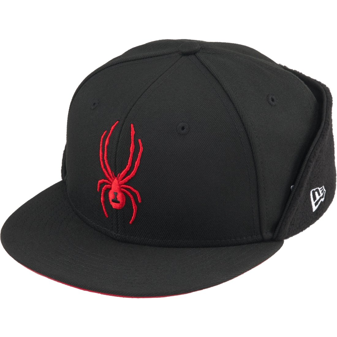 Details on Supreme Spyder Earflap New Era Black from fall winter
                                                    2024 (Price is $68)