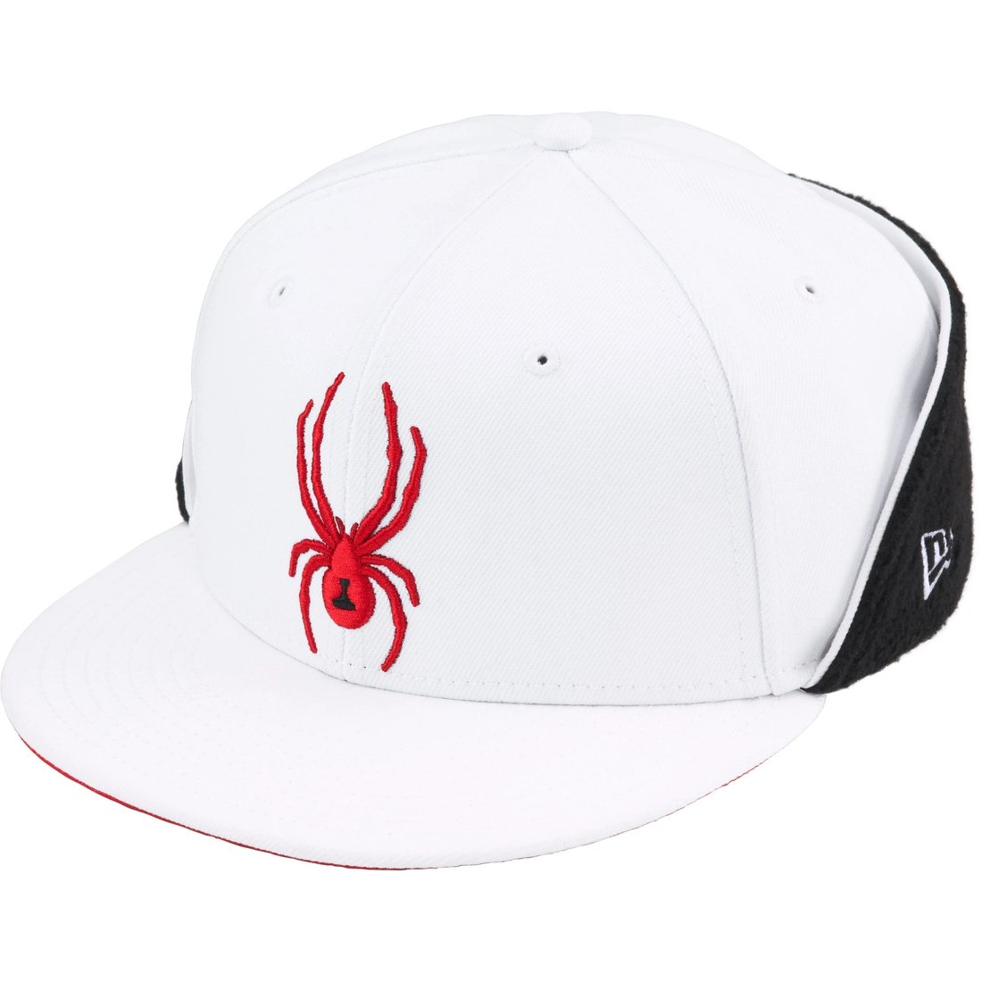 Details on Supreme Spyder Earflap New Era White from fall winter
                                                    2024 (Price is $68)