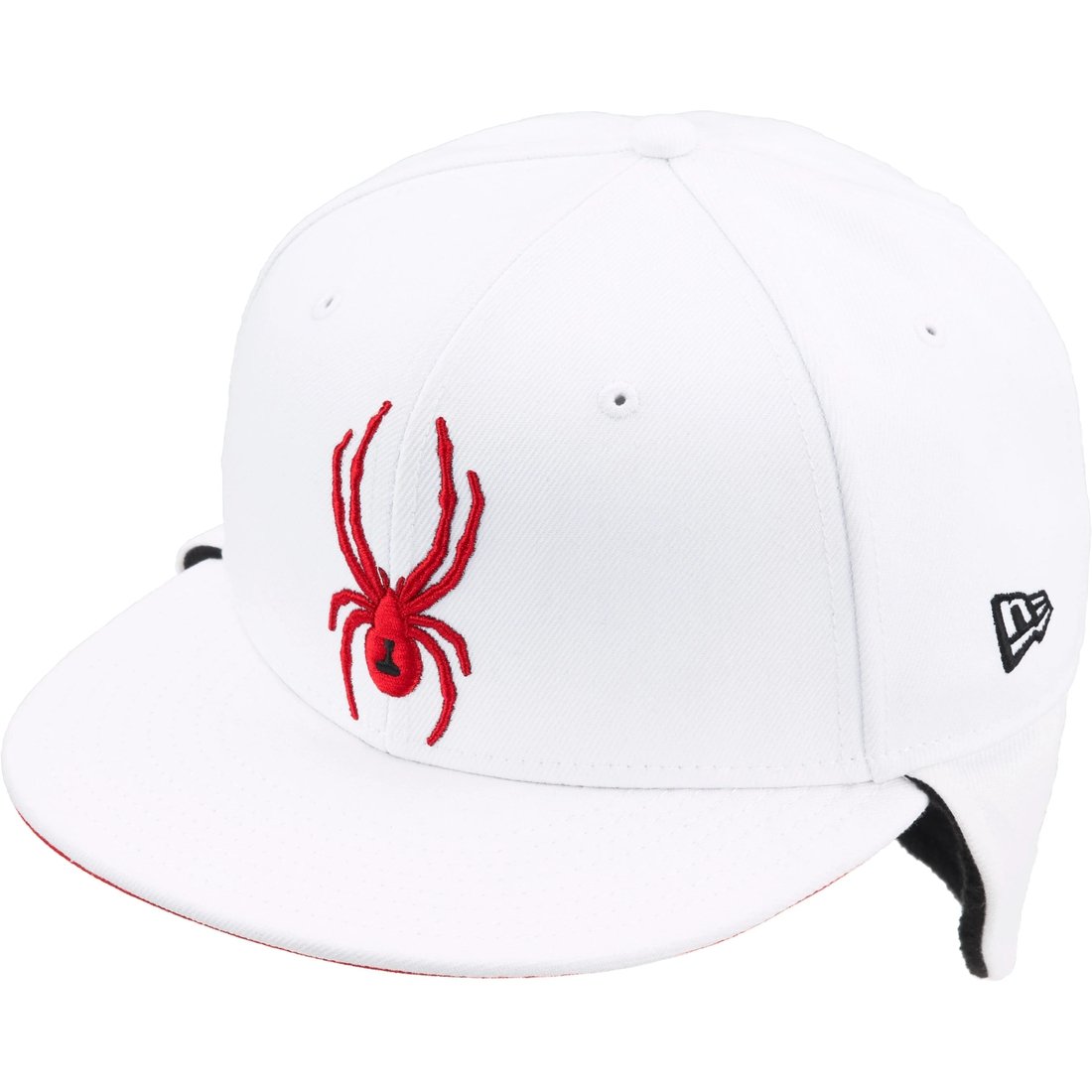 Details on Supreme Spyder Earflap New Era White from fall winter
                                                    2024 (Price is $68)