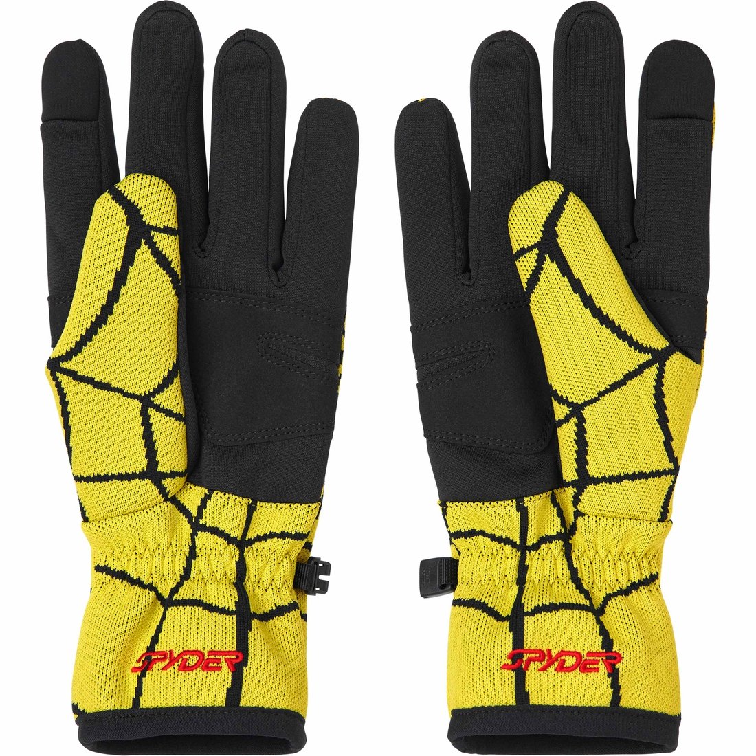 Details on Supreme Spyder Gloves Yellow from fall winter
                                                    2024 (Price is $58)