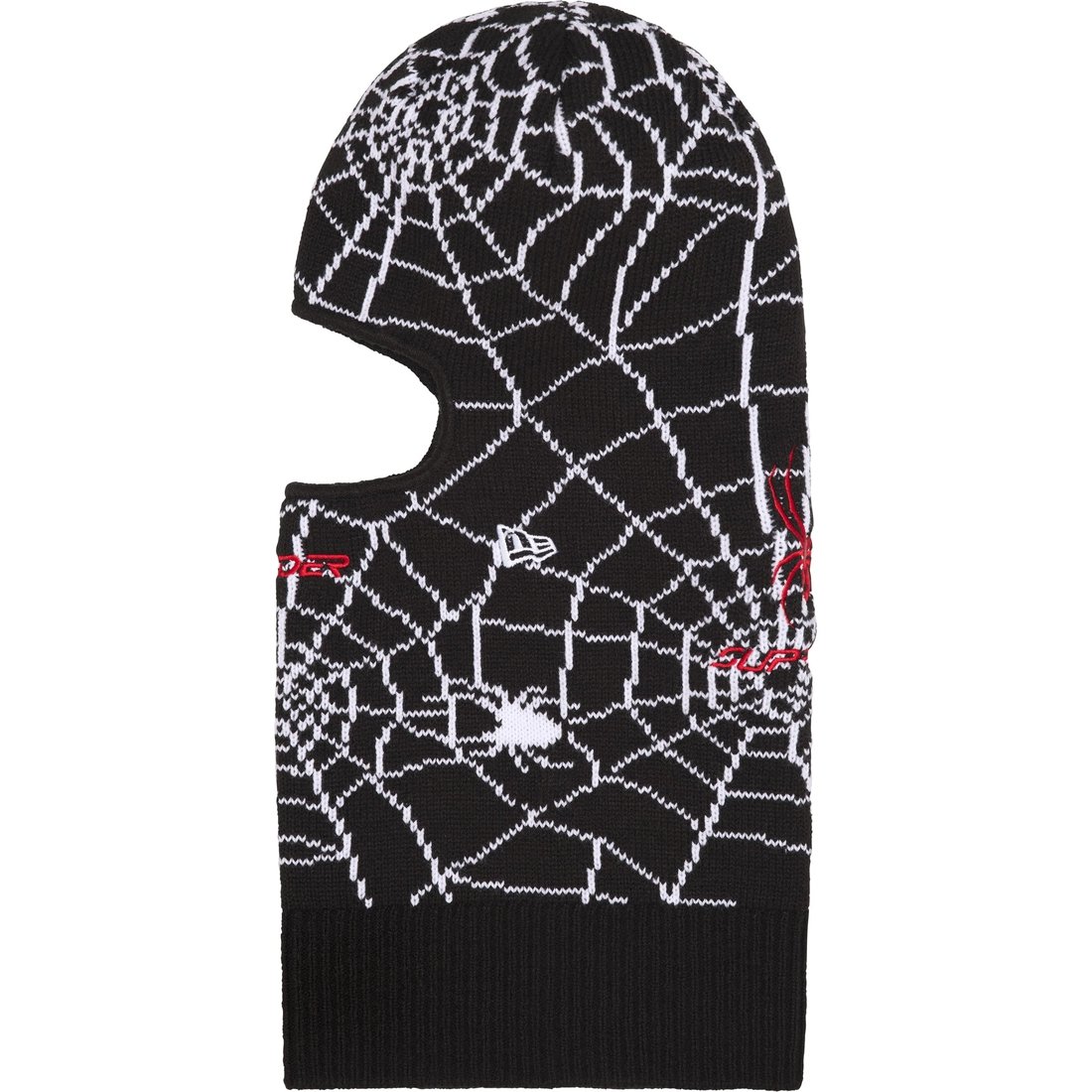 Details on Supreme Spyder New Era Balaclava Black from fall winter
                                                    2024 (Price is $68)