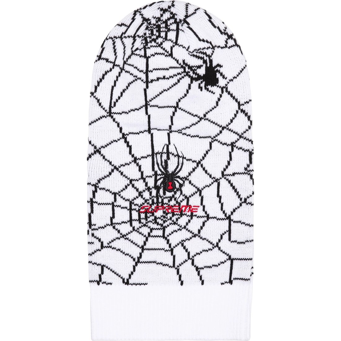 Details on Supreme Spyder New Era Balaclava White from fall winter
                                                    2024 (Price is $68)