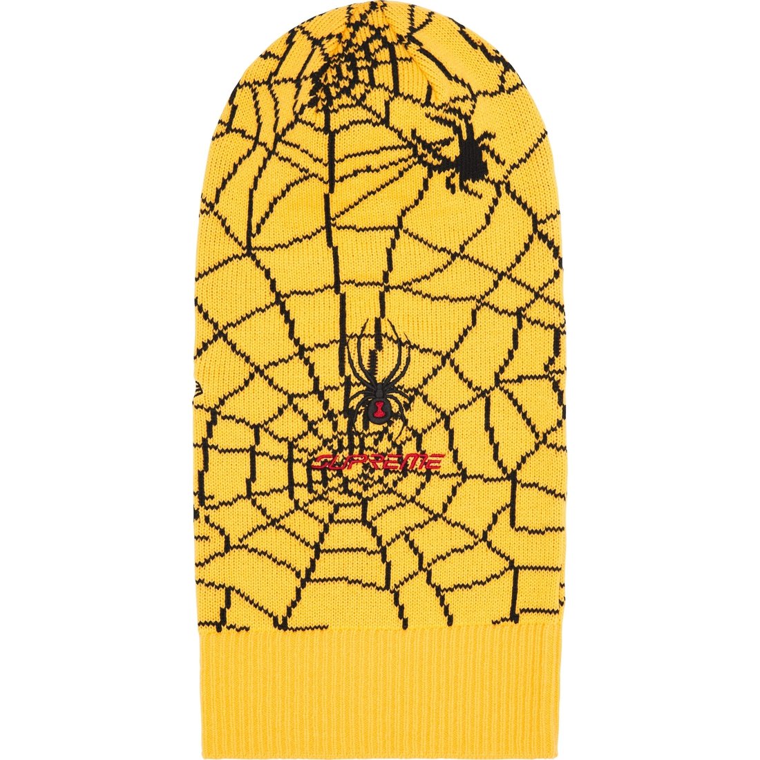 Details on Supreme Spyder New Era Balaclava Yellow from fall winter
                                                    2024 (Price is $68)