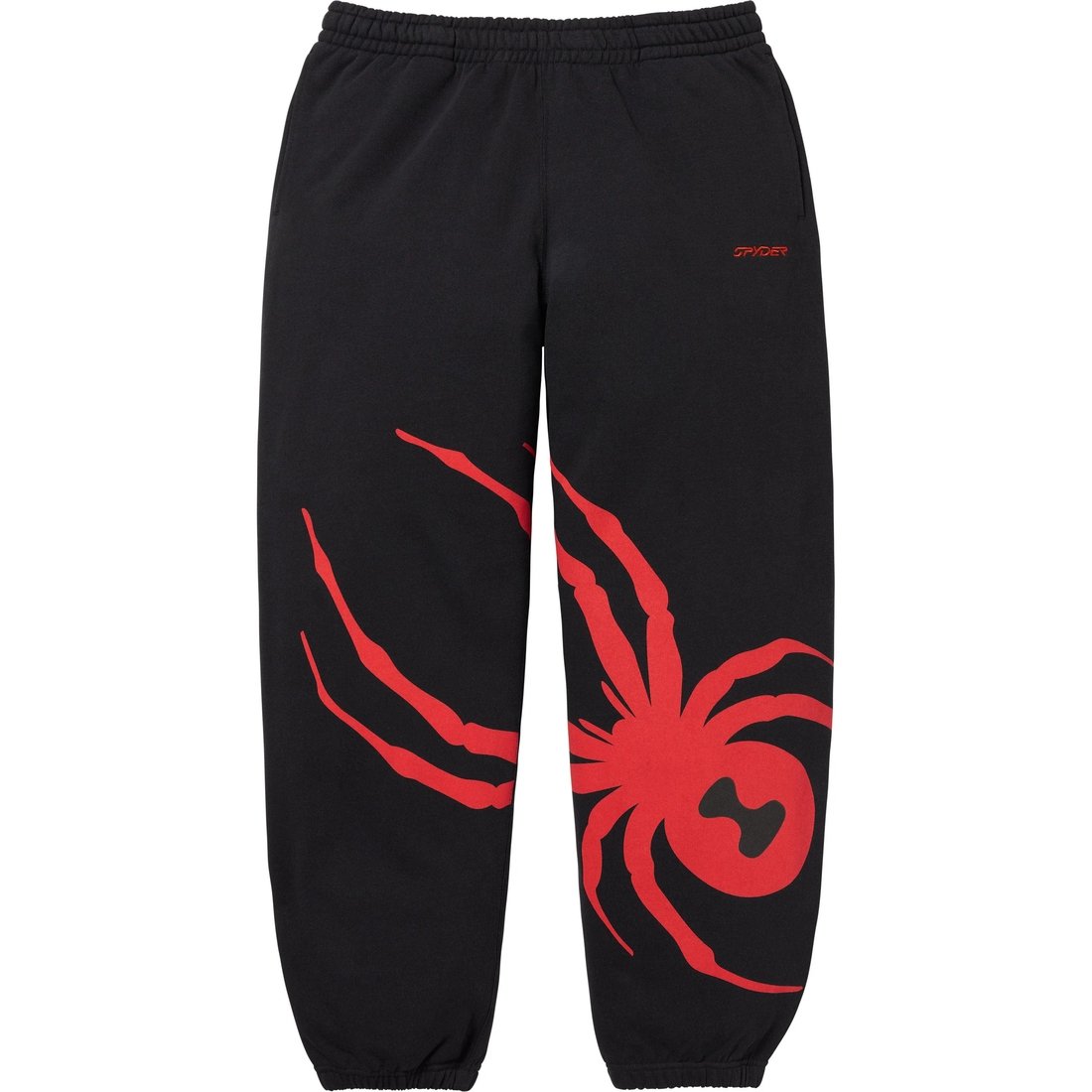 Details on Supreme Spyder Sweatpant Black from fall winter
                                                    2024 (Price is $158)