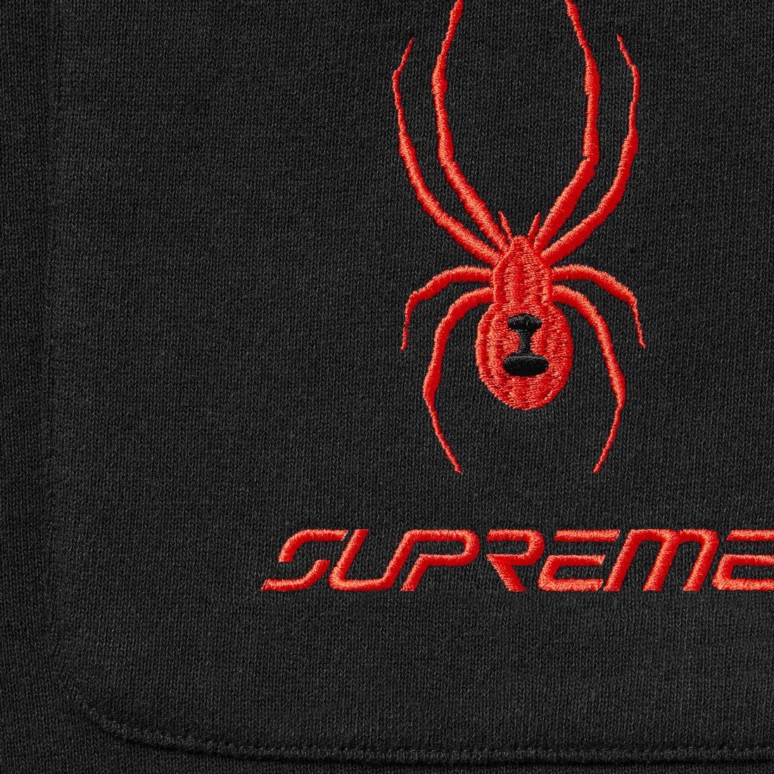 Details on Supreme Spyder Sweatpant Black from fall winter
                                                    2024 (Price is $158)