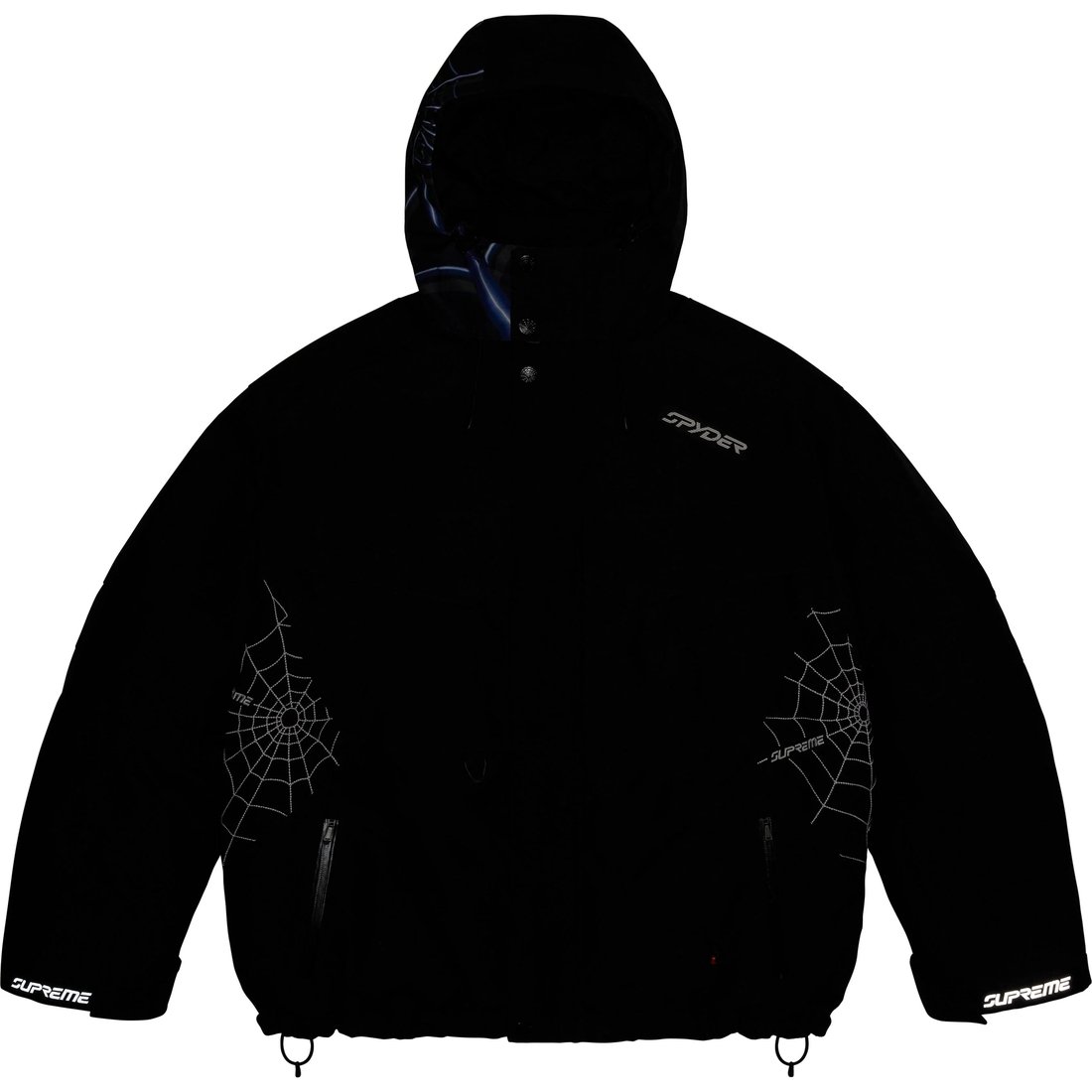 Details on Supreme Spyder Technical Jacket Black from fall winter
                                                    2024 (Price is $598)