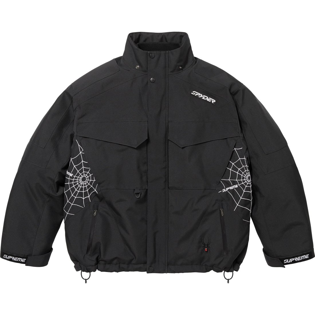 Details on Supreme Spyder Technical Jacket Black from fall winter
                                                    2024 (Price is $598)