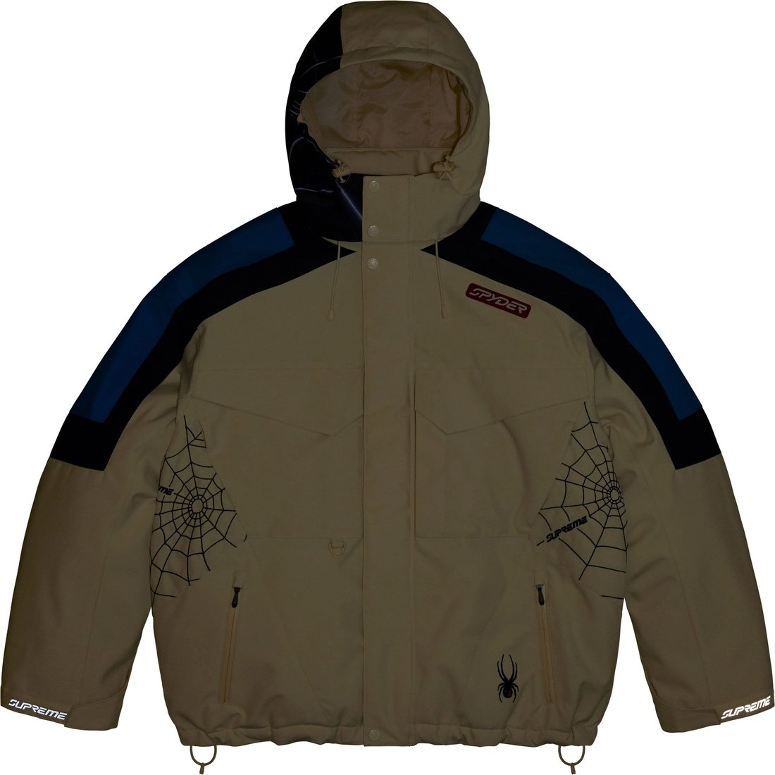 Details on Supreme Spyder Technical Jacket Stone from fall winter
                                                    2024 (Price is $598)