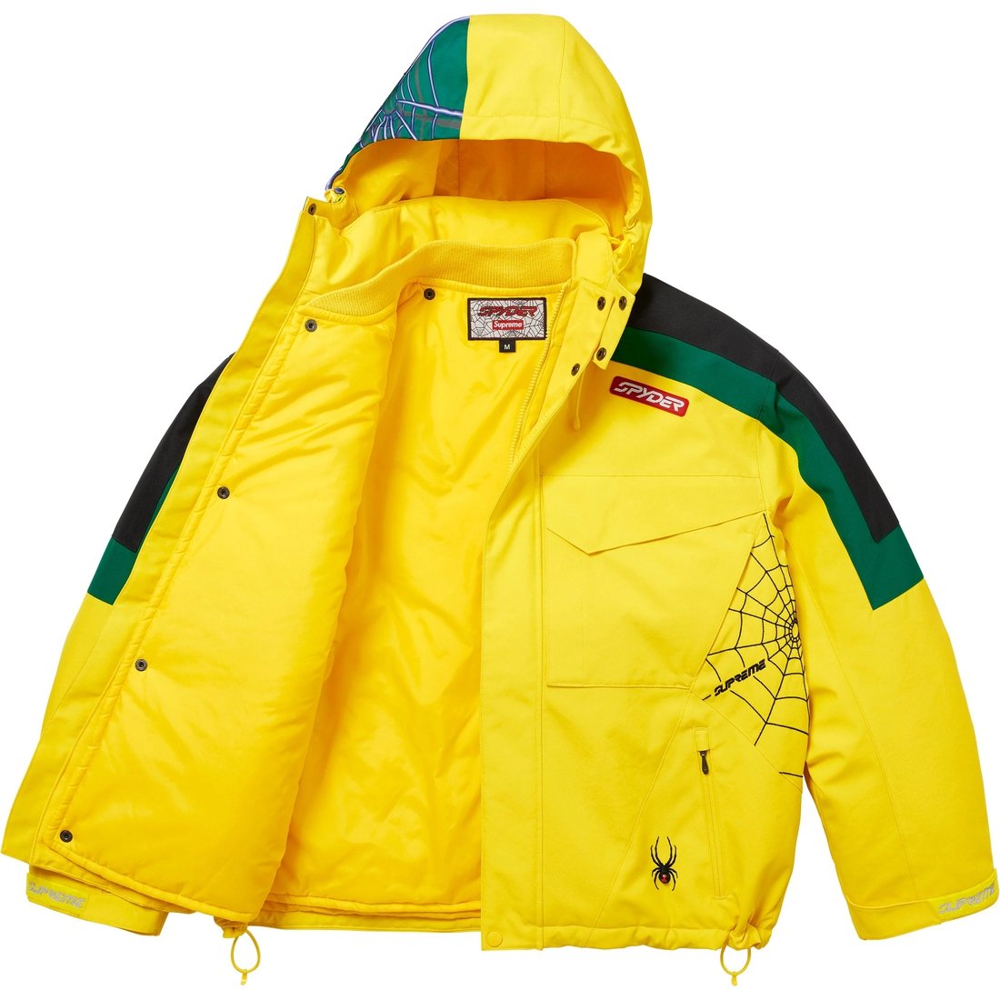 Details on Supreme Spyder Technical Jacket Yellow from fall winter
                                                    2024 (Price is $598)